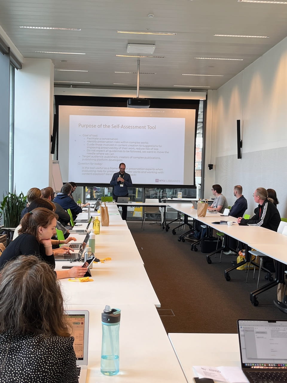 Embedding Team Member Scott Witmer sets the context for the workshop at iPRES2024.